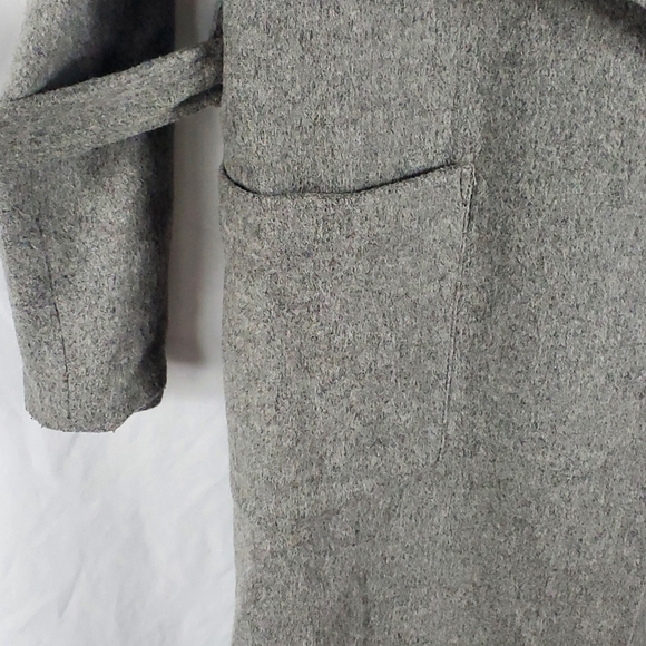 Madewell Belted Wool Wrap Coat in Grey - XXS - Picture 3 of 8